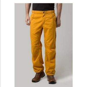 PRANA Men's Ecliptic Yellow Active Hiking Pants S